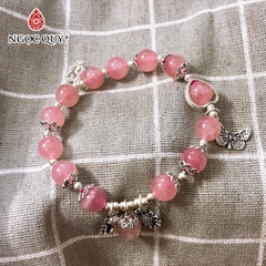 Vòng tay đá Thạch anh tự nhiên phối charm - Mẫu VC1072 - Ngọc Quý