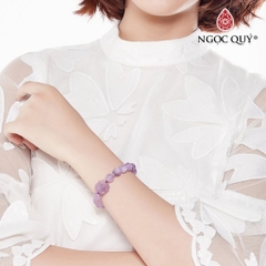 Vòng tay đá Thạch anh tự nhiên phối charm - Mẫu VC1074 - Ngọc Quý