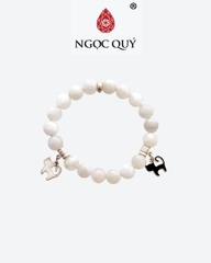 Vòng tay đá Moonstones tự nhiên phối charm - Mẫu VC1076 - Ngọc Quý