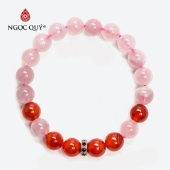 Vòng tay đá Thạch anh tự nhiên phối charm - Mẫu VC1078 - Ngọc Quý