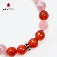 Vòng tay đá Thạch anh tự nhiên phối charm - Mẫu VC1078 - Ngọc Quý
