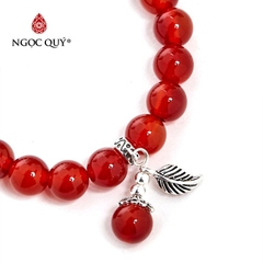 Vòng tay đá Mã não tự nhiên phối charm - Mẫu VC1084 - Ngọc Quý