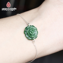 Vòng tay đá Cẩm thạch tự nhiên phối charm - Mẫu VC1086 - Ngọc Quý