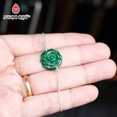 Vòng tay đá Cẩm thạch tự nhiên phối charm - Mẫu VC1086 - Ngọc Quý
