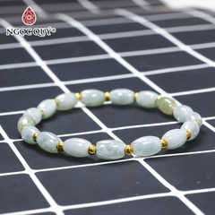 Vòng tay đá Cẩm thạch tự nhiên phối charm - Mẫu VC1087 - Ngọc Quý