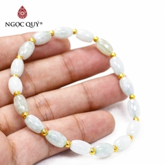 Vòng tay đá Cẩm thạch tự nhiên phối charm - Mẫu VC1087 - Ngọc Quý