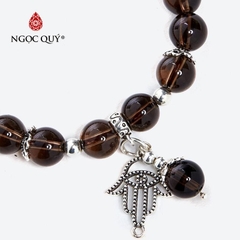 Vòng tay đá Thạch anh tự nhiên phối charm - Mẫu VC1088 - Ngọc Quý