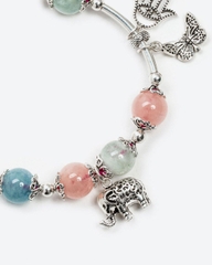 Vòng tay đá Beryl tự nhiên phối charm - Mẫu VC1090 - Ngọc Quý