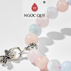 Vòng tay đá Beryl tự nhiên phối charm - Mẫu VC1096 - Ngọc Quý