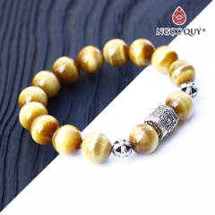 Vòng tay đá Thạch anh tự nhiên phối charm - Mẫu VC1098 - Ngọc Quý