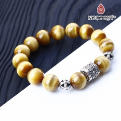 Vòng tay đá Thạch anh tự nhiên phối charm - Mẫu VC1098 - Ngọc Quý