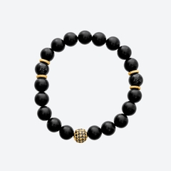 Vòng tay đá Obsidian tự nhiên phối charm - Mẫu VC1120 - Ngọc Quý