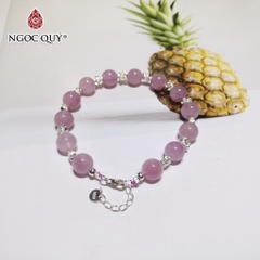 Vòng tay đá Thạch anh tự nhiên phối charm - Mẫu VC1121 - Ngọc Quý