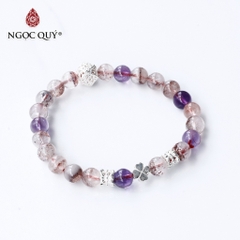 Vòng tay đá Super Seven tự nhiên phối charm - Mẫu VC1143 - Ngọc Quý
