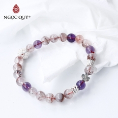 Vòng tay đá Super Seven tự nhiên phối charm - Mẫu VC1143 - Ngọc Quý