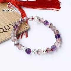 Vòng tay đá Super Seven tự nhiên phối charm - Mẫu VC1143 - Ngọc Quý