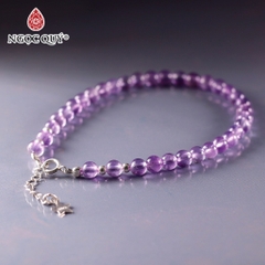 Lắc tay đá thạch anh hạt 4-5mm dài 17-19cm Mẫu VC1144 - Ngọc Quý