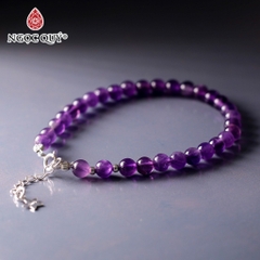 Lắc tay đá thạch anh hạt 4-5mm dài 17-19cm Mẫu VC1144 - Ngọc Quý