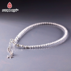 Lắc tay đá thạch anh hạt 4-5mm dài 17-19cm Mẫu VC1144 - Ngọc Quý