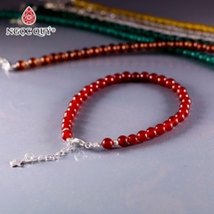 Lắc tay đá thạch anh hạt 4-5mm dài 17-19cm Mẫu VC1144 - Ngọc Quý