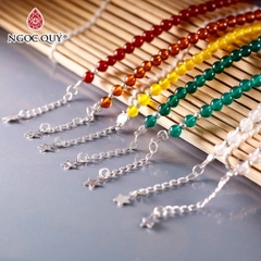 Lắc tay đá thạch anh hạt 4-5mm dài 17-19cm Mẫu VC1144 - Ngọc Quý