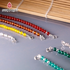 Lắc tay đá thạch anh hạt 4-5mm dài 17-19cm Mẫu VC1144 - Ngọc Quý