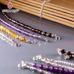 Lắc tay đá mã não hạt 4-5mm dài 17-19cm Mẫu VC1144 - Ngọc Quý