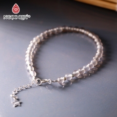 Lắc tay đá mã não hạt 4-5mm dài 17-19cm Mẫu VC1144 - Ngọc Quý