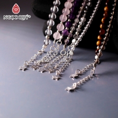 Lắc tay đá mã não hạt 4-5mm dài 17-19cm Mẫu VC1144 - Ngọc Quý