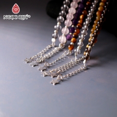 Lắc tay đá mã não hạt 4-5mm dài 17-19cm Mẫu VC1144 - Ngọc Quý
