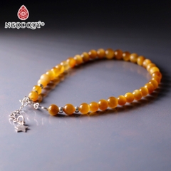 Lắc tay đá thạch anh hạt 4-5mm dài 17-19cm Mẫu VC1144 - Ngọc Quý