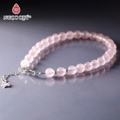 Lắc tay đá thạch anh hạt 4-5mm dài 17-19cm Mẫu VC1144 - Ngọc Quý