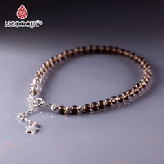 Lắc tay đá thạch anh hạt 4-5mm dài 17-19cm Mẫu VC1144 - Ngọc Quý