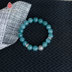 Vòng tay đá Cẩm thạch tự nhiên phối charm - Mẫu VC1151 - Ngọc Quý