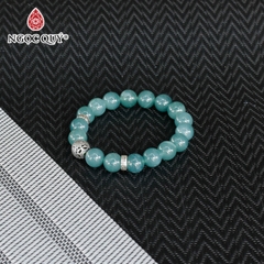 Vòng tay đá Cẩm thạch tự nhiên phối charm - Mẫu VC1151 - Ngọc Quý