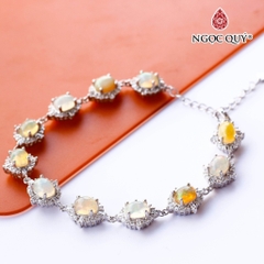 Vòng tay đá Opal tự nhiên phối charm - Mẫu VC1171 - Ngọc Quý