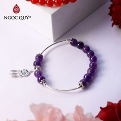Vòng tay đá tự nhiên phối charm - Mẫu VC1192 - Ngọc Quý