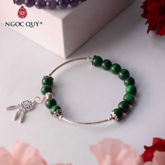 Vòng tay đá tự nhiên phối charm - Mẫu VC1192 - Ngọc Quý
