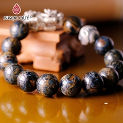 Vòng tay đá Giông bão tự nhiên phối charm - Mẫu VC1203 - Ngọc Quý