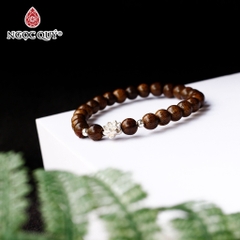 Vòng tay Trầm hương phối charm - Mẫu VC1233 - Ngọc Quý