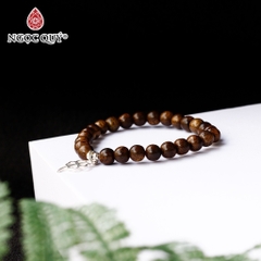 Vòng tay Trầm hương phối charm - Mẫu VC1235 - Ngọc Quý