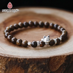 Vòng tay Trầm hương phối charm - Mẫu VC1243 - Ngọc Quý