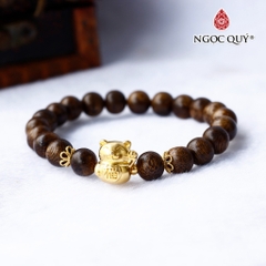 Vòng tay Trầm hương phối charm - Mẫu VC1244 - Ngọc Quý