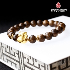 Vòng tay Trầm hương phối charm - Mẫu VC1244 - Ngọc Quý