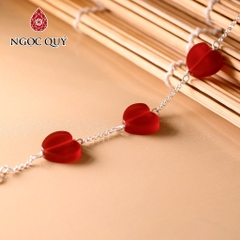 Vòng tay đá Mã não tự nhiên phối charm - Mẫu VC1246 - Ngọc Quý