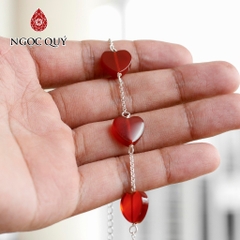 Vòng tay đá Mã não tự nhiên phối charm - Mẫu VC1246 - Ngọc Quý