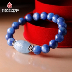 Vòng tay đá Kyanite tự nhiên phối charm - Mẫu VC1247 - Ngọc Quý