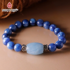 Vòng tay đá Kyanite tự nhiên phối charm - Mẫu VC1247 - Ngọc Quý