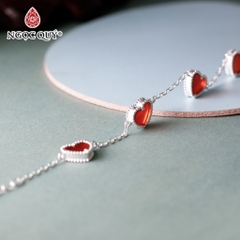 Vòng tay đá Mã não tự nhiên phối charm - Mẫu VC1251 - Ngọc Quý