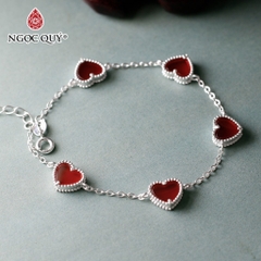 Vòng tay đá Mã não tự nhiên phối charm - Mẫu VC1251 - Ngọc Quý